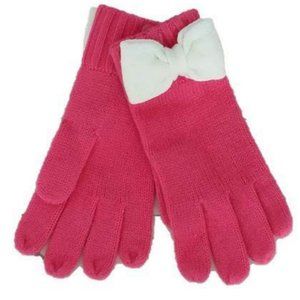 KATE SPADE Gloves STRAWBERRY / WHITE BOW Winter
